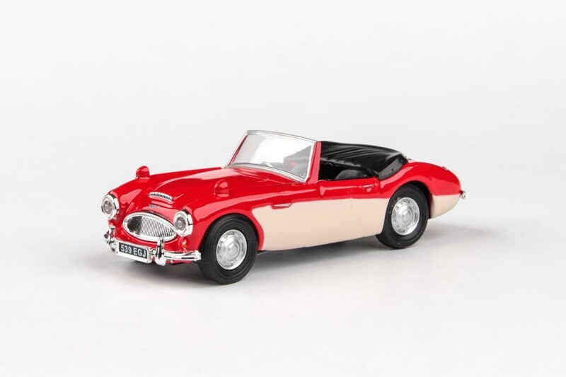 Cararama Austin Healey Open Top 1:43 Red & Cream